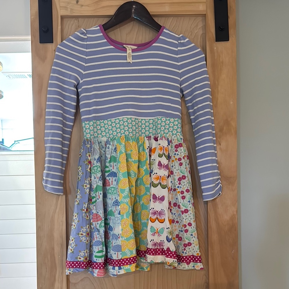 Matilda Jane Gray and White Fit and Flare Dress